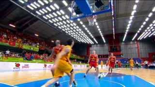 Highlights FYR of MacedoniaMontenegro EuroBasket 2013 [upl. by Wiedmann]