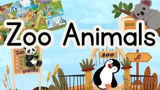 Zoo Animals 🐅🐼🐬Fun Facts with panda Dolphin The tiger [upl. by Acsehcnarf]