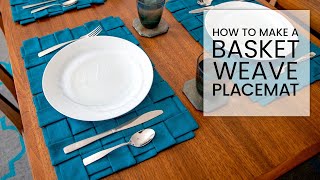 How to Make Woven Placemats  DIY Dinner Table Décor  Everyday Table Setting [upl. by Rudman]