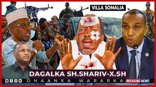 FARXAD Xilka qaadista Xasan SheikhampSh Shariif oo Diiday inuu Galo Villa SomaliaampHub Aruursi Xoogan [upl. by Esiuolyram]