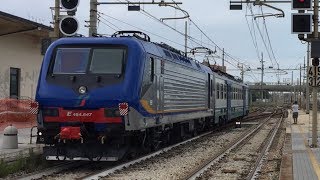 TRENI STRAORDINARI E PARTICOLARI IN ARRIVOPARTENZA E TRANSITO ALLA STAZIONE DI FALCONARA MARITTIMA [upl. by Aidualk836]