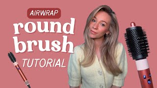 Dyson Airwrap Large Round Volumizing Brush Tutorial [upl. by Yleek765]