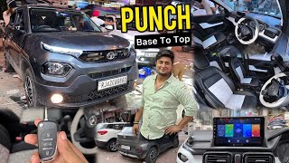 Tata Punch Pure Modification Under Budget of 35K ✅ Tata Punch Pure Modified [upl. by Aicirtam]