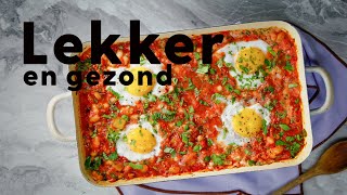 Vegetarische ovenschotel met ei bonen en verse kruiden – recept – Allerhande [upl. by Nerin]