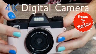 4K 48MP Digital Camera Product Test and Review [upl. by Rodenhouse452]