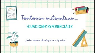 Ecuaciones exponenciales [upl. by Asserat]