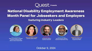 National Disability Employment Awareness Month NDEAM Panel for Jobseekers and Employers Webinar [upl. by Adriana919]