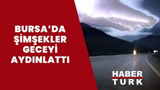 Sağanak getiren şimşeklerin dansı büyüledi [upl. by Hewes972]