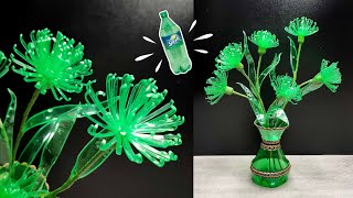 DIY Flower from plastic bottle  Plastic bottle craft ideas  Bunga Hias Botol Sprite [upl. by Giannini]