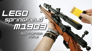 LEGO Springfield M1903  USMC Scope and Pedersen Device [upl. by Kramlich]