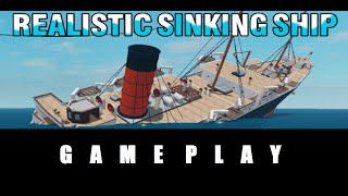 SINKING SHIP SURVIVAL IN ROBLOX realistic water physics [upl. by Langer]