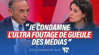 Eric Zemmour sur BFMTV  Je condamne l’ultrafoutage de gueule des médias [upl. by Atteloiv]