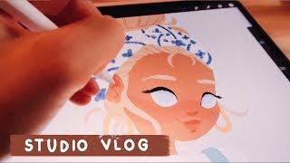 VLOG 16  Procreate Speedpaint New Thank You Cards amp Coopers Advent Calendar [upl. by Solange]