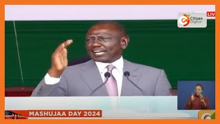 President William Ruto’s 2024 Mashujaa Day celebrations speech at Kwale Stadium in Kwale [upl. by Aulea]