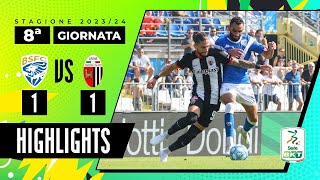 Brescia vs Ascoli 11  Un punto a testa al Rigamonti  HIGHLIGHTS SERIE BKT 2023  2024 [upl. by Voccola530]