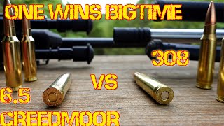 65 Creedmoor Vs 308 in wood concrete steel and armor A clear winner is crowned [upl. by Ayoral]