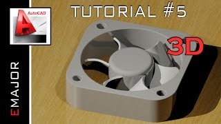 AutoCAD 3D Tutorial 5 [upl. by Burwell]