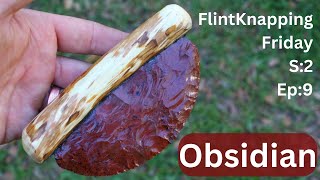 Mahogany Obsidian Ulu Knife [upl. by Flinn]