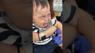 Cute Baby crying injection Vaccines shorts babyinjection [upl. by Kannav]