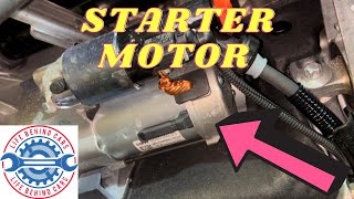 BMW 118 2020 Petrol Starter Motor Location [upl. by Noevart128]