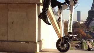 MYWAY Lightest Electric Scooter Part 3  wwwmywayeuropecom  Paris [upl. by Lleval]