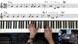 Major scales only Improv on Lady Bird 🎹 Jazz Piano College 🎹 Tadd Dameron [upl. by Nylleoj]