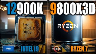 9800X3D vs 12900K Benchmarks  Gaming Benchmarks  Applications Tests [upl. by Naynek]