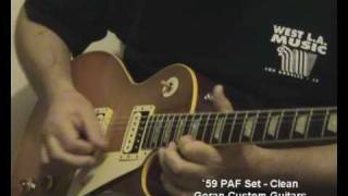 59 PAF Pickups demo by Dzindzer  Goran Custom Guitars [upl. by Brentt]