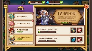 NEW Update V178  TAVERN EVENT IDLE HEROES [upl. by Ettenirt964]