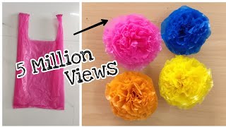 how to make plastic keri with home made flowerviralvideo [upl. by Eenoj]