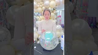 Glitter bubble balloon balloons viral trending balloonartist bubble [upl. by Natasha102]