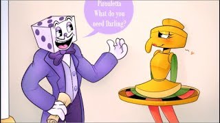 Cuphead Comic Dub King Dice x Pirouletta [upl. by Bak]