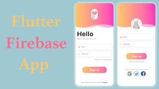 Flutter Firebase App  Step by Step for Beginners to Advanced  Login amp Sign up  Auth Page  Part 1 [upl. by Lehar]