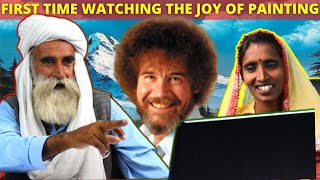 Tribal People React to Bob Ross The Joy of Painting [upl. by Somerville722]