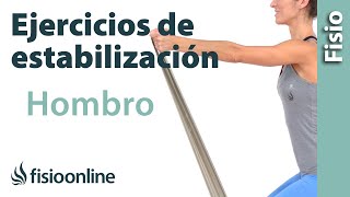 Ejercicios de estabilización para lesiones y rehabilitación de hombro [upl. by Pollak]