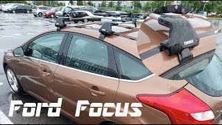 Thule Edge Wingbar Roof rack Ford Focus [upl. by Nozicka]