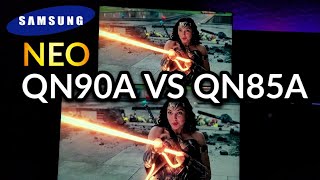 Startling Samsung QN90A vs QN85A Day 1 impressionsAssessment [upl. by Nnylirej]