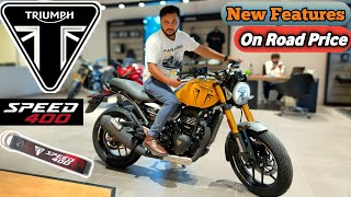 Triumph Speed 400 E20 Bs7 New Features  Milleaga Top Speed On Road Price  Full Detailed Review [upl. by Dorian]