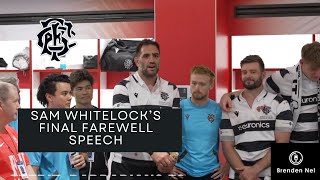 Sam Whitelocks final farewell speech [upl. by Thanasi91]