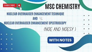 Nuclear Overhauser Effect Nuclear Overhauser Enhancement Spectroscopy NOE AND NOESY [upl. by Bohlen876]