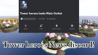 Tower heroes News and leaks discord  Join in [upl. by Leisam887]