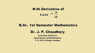 Find nth derivative of tan12x1x2 [upl. by Knowle79]