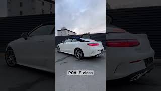 POV MB Eclass cabrio 2022🔥 asmrsounds мерседес [upl. by Rosio]