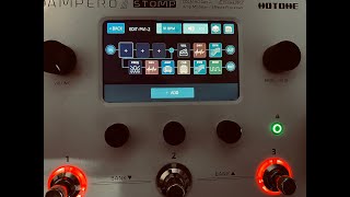 Hotone Ampero stomp 2 bass preset with 2 channels [upl. by Sirrom]