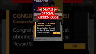 Diwali Special Redeem Code  FF Redeem Code Today  Today Redeem Code  Diwali Rewards Redeem Code [upl. by Lyndel]