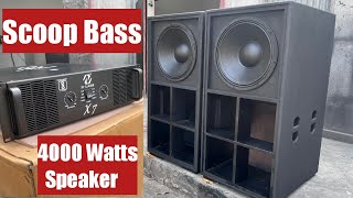 DJ SPEAKER 4000 WATT KA 18quotINCH SCOOP BASS 7000W AMPLIFIER [upl. by Aihtnys]