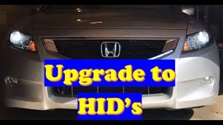 Honda Accord HID Installation PART 22 Coupe or Sedan [upl. by Marjana]