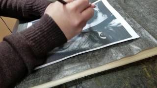 Pyrography Portrait Wood Burning Tutorial Part 1  Starting the Project [upl. by Nosrej]