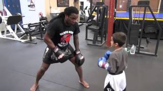 Dewey Cooper complete training lesson with amateur boxer [upl. by Groscr]