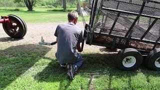 THE FARMHOUSE Before and after The Tent Mower repair New trailer Mowing [upl. by Keavy]